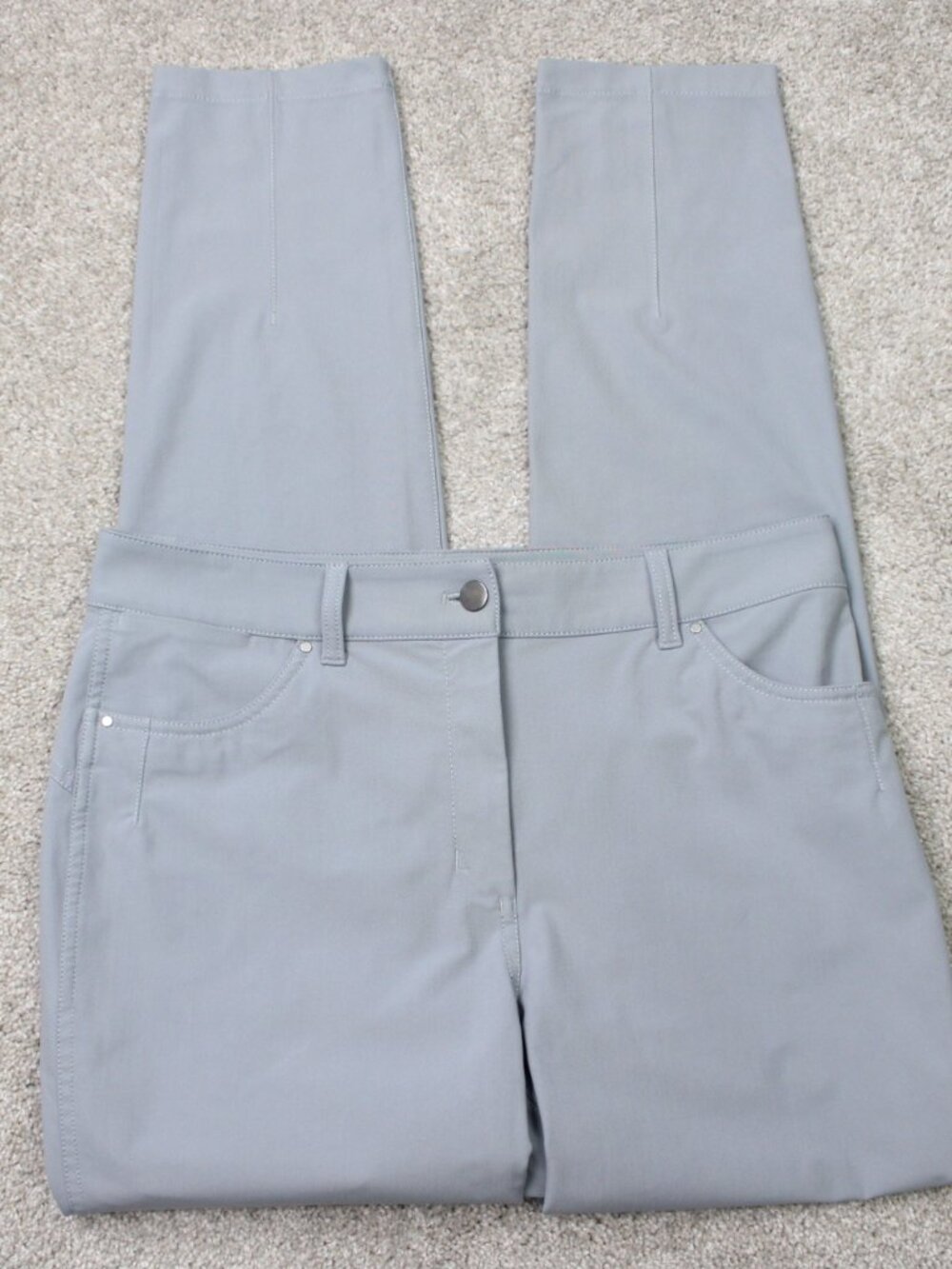 Lululemon Pants Womens 10 Gray City Sleek 5 Pocket Slim Fit High Rise 32x32